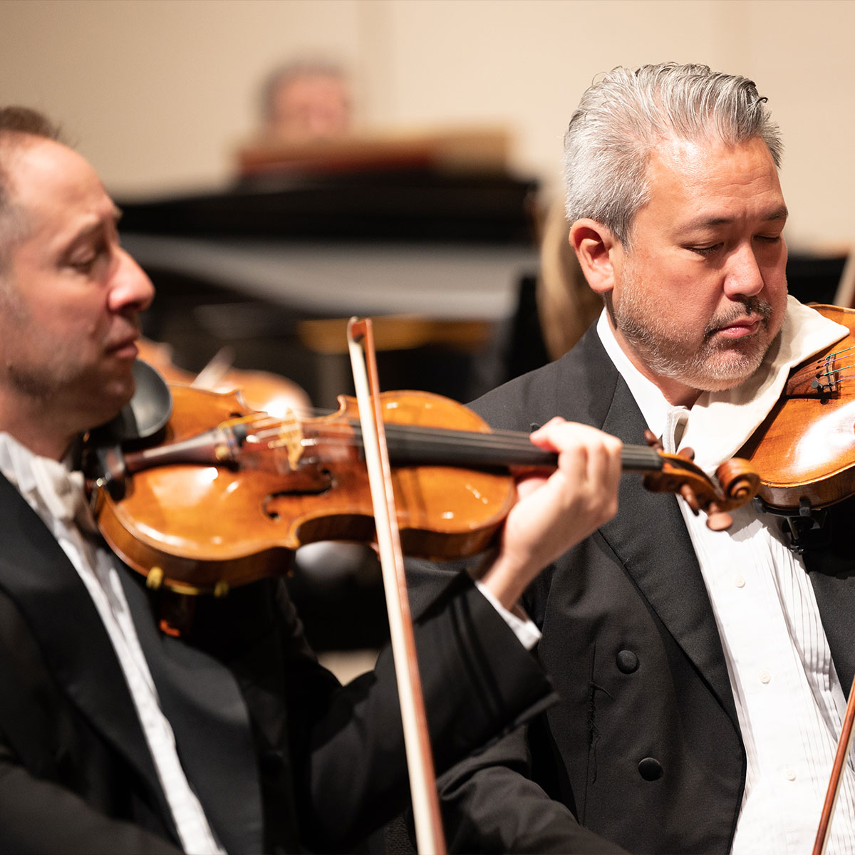 Daniel Jordan, Concertmaster and Christopher Takeda, Associate Concertmaster