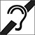 Limited hearing accessibility icon